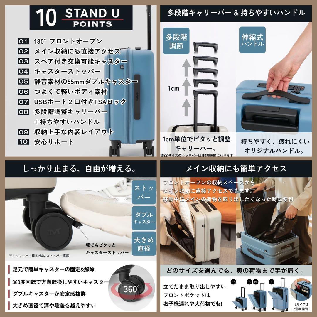 MAIMO ブラック キャリーケース 機内持ち込みサイズ