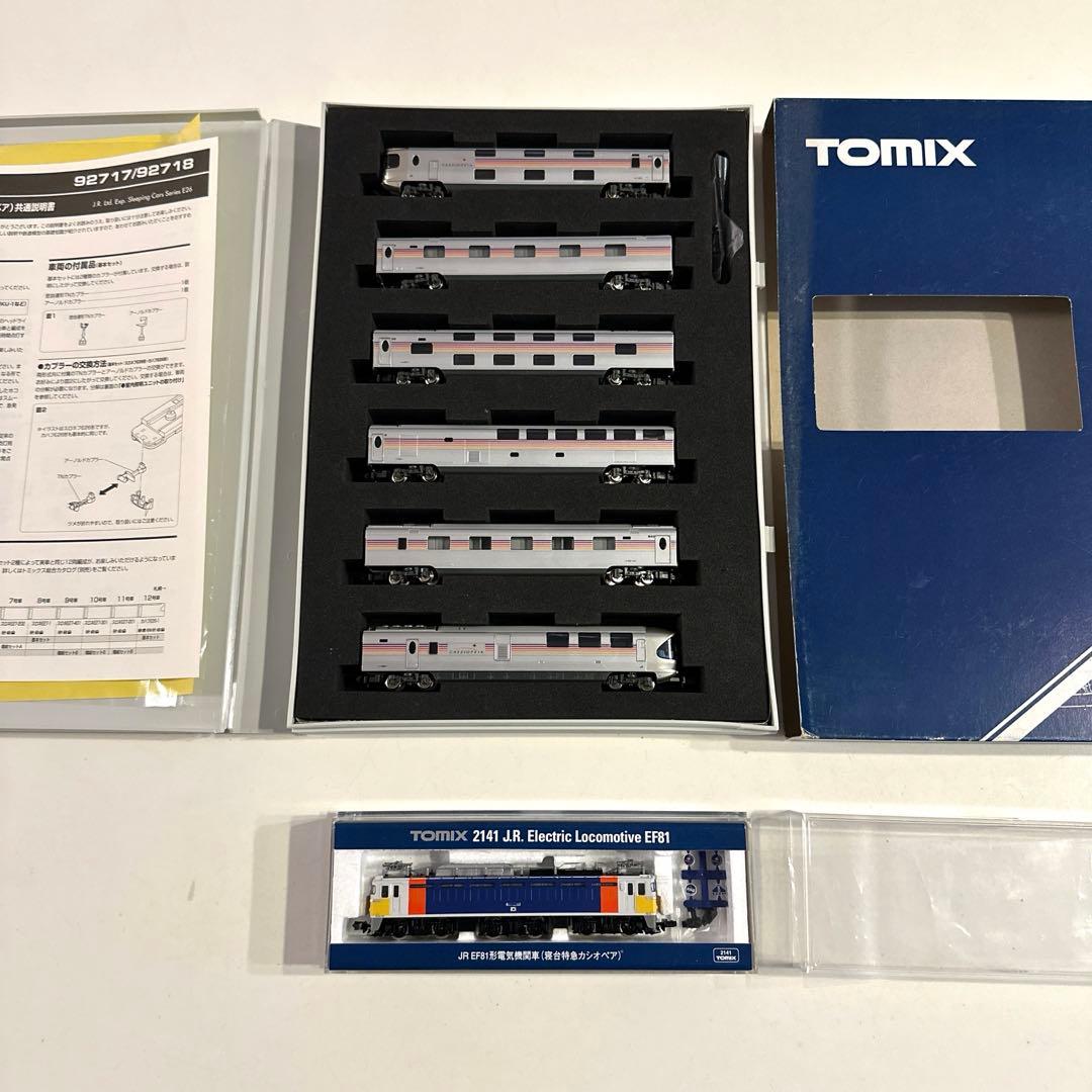 TOMIX Ｎゲージ 寝台特急カシオペア基本セットとJR EF81形電気機関車