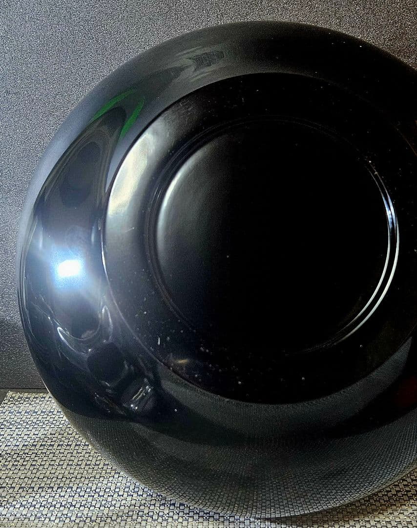 秀衡塗り　丸三漆器製　漆塗り　朱黒漆塗 金彩菱文様　菓子鉢　菓子器　盛鉢　茶道具