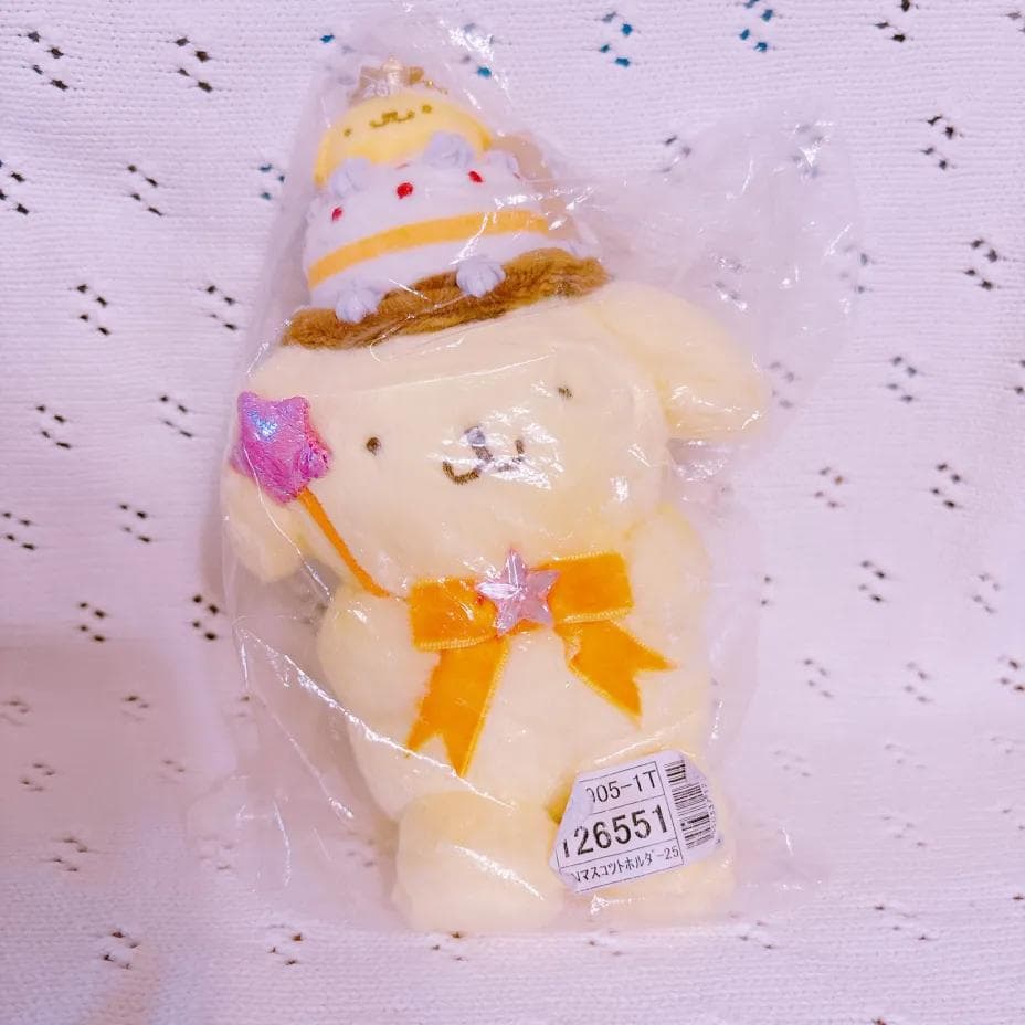 サンリオ　新品　限定　25周年　ポムポムプリン　マスコット