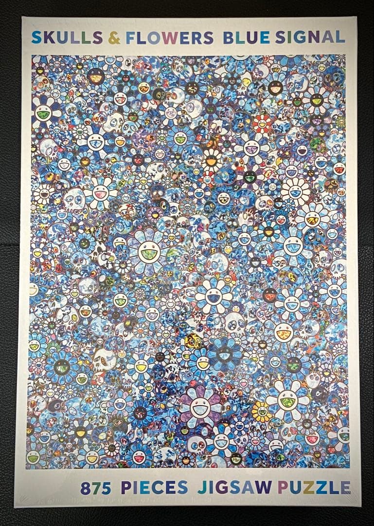 村上隆 SKULLS & FLOWERS BLUE SIGNA ジグソーパズル