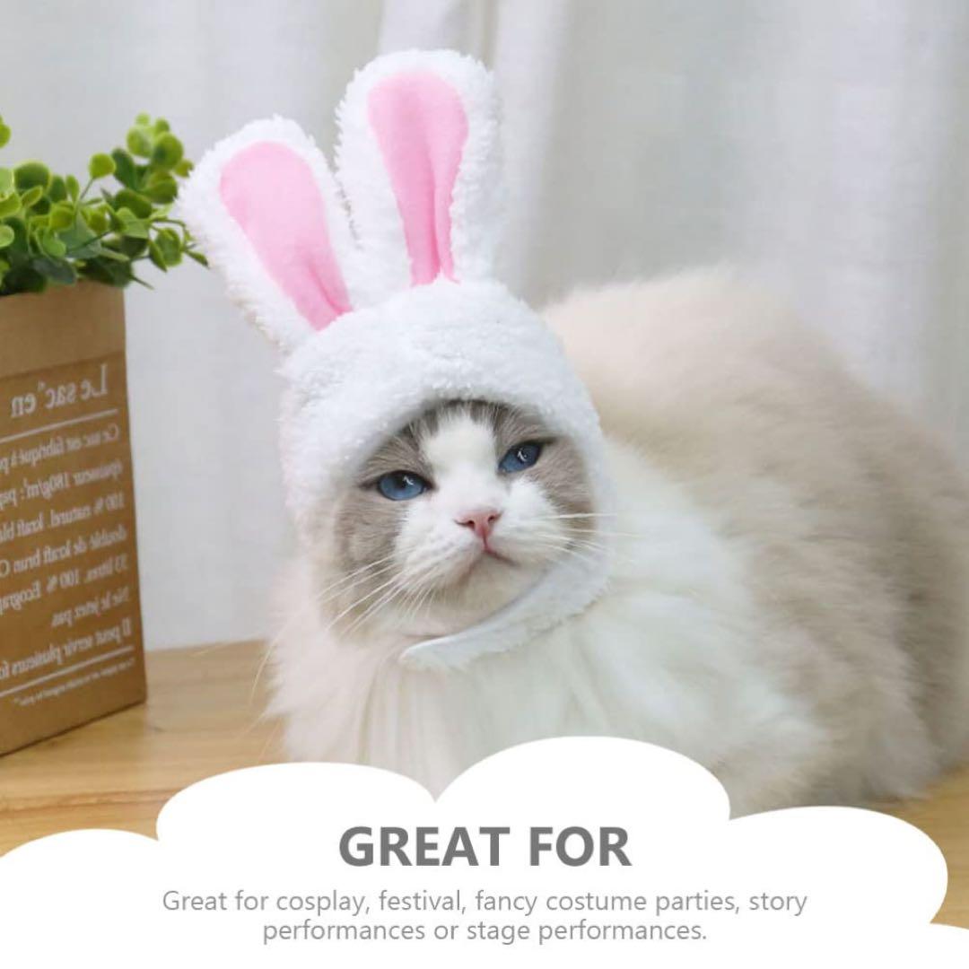 ペット用 被り物 帽子 小型犬 猫 ペット用 キャップ 2個セット 着脱便利