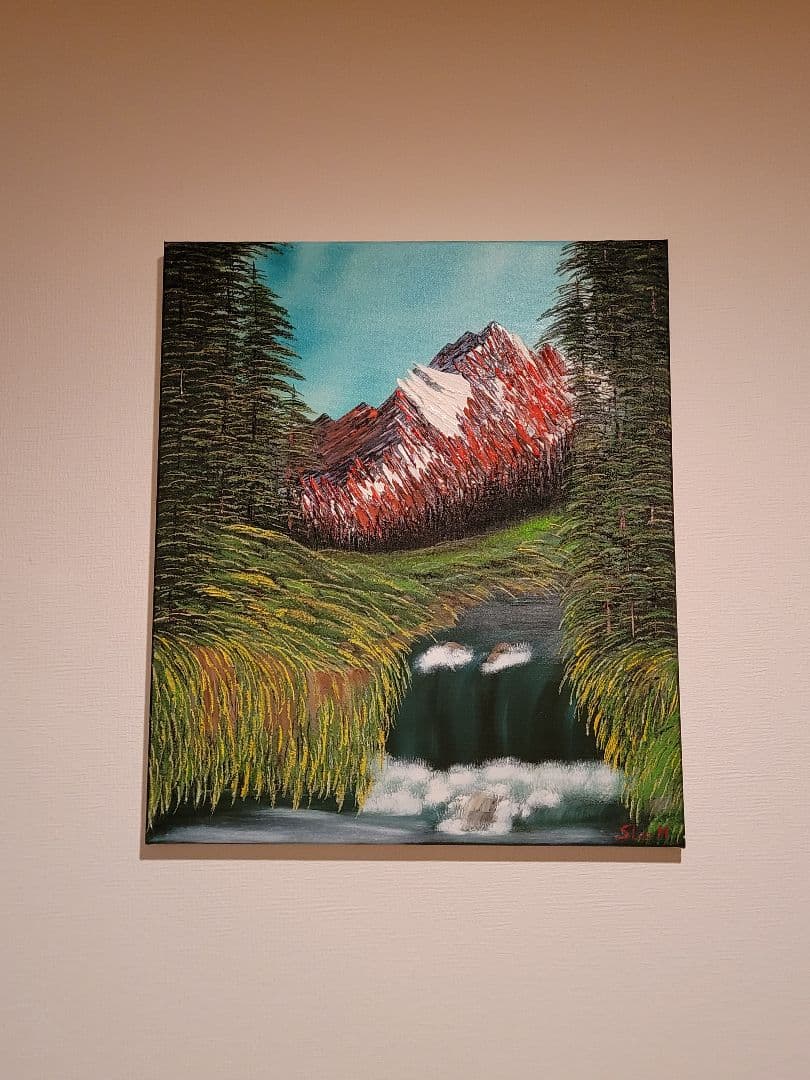絵画 Spectacular Waterfall