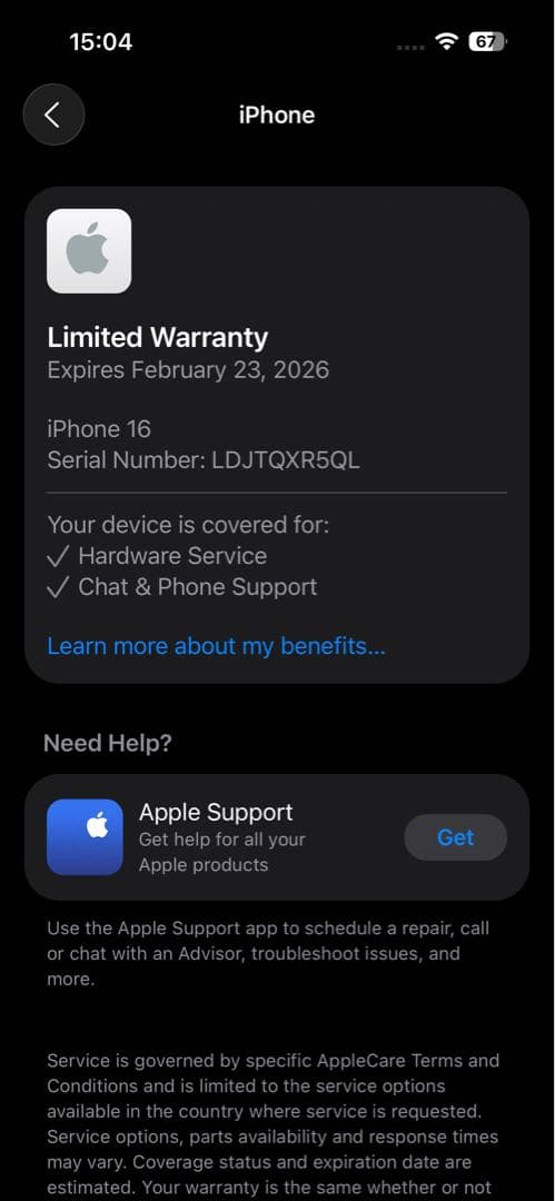 スマートフォン本体 Apple iPhone 16 128GB