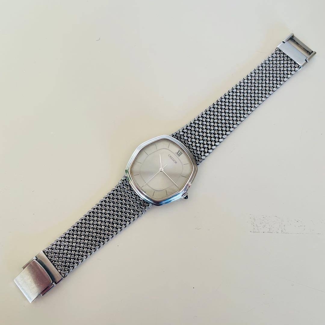 CREDOR クレドール 腕時計 5931-5232 シルバー 稼働品 セイコー