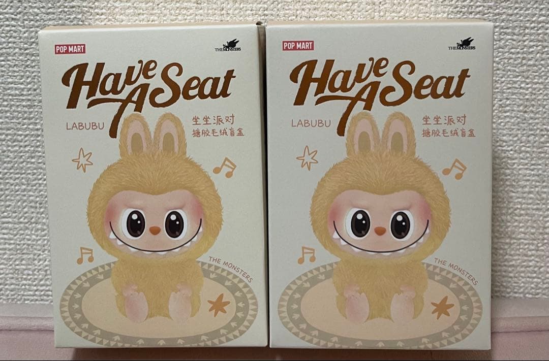 正規品　Labubu THE MONSTERS Have a Seatぬいぐるみ