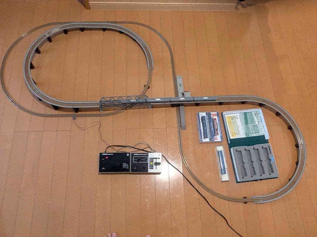 Nゲージオリジナルスターターセット 立体交差レール+車両2種+高性能パワーパック