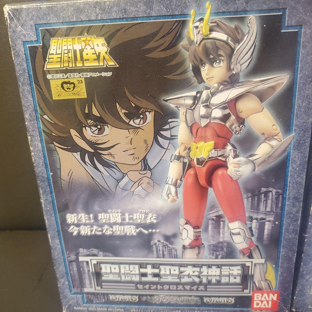 中古。聖闘士星矢。聖闘士聖衣神話、聖矢、氷河セット
