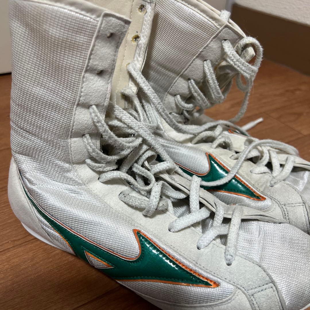 Mizuno ボクシングシューズ ホワイト/グリーン