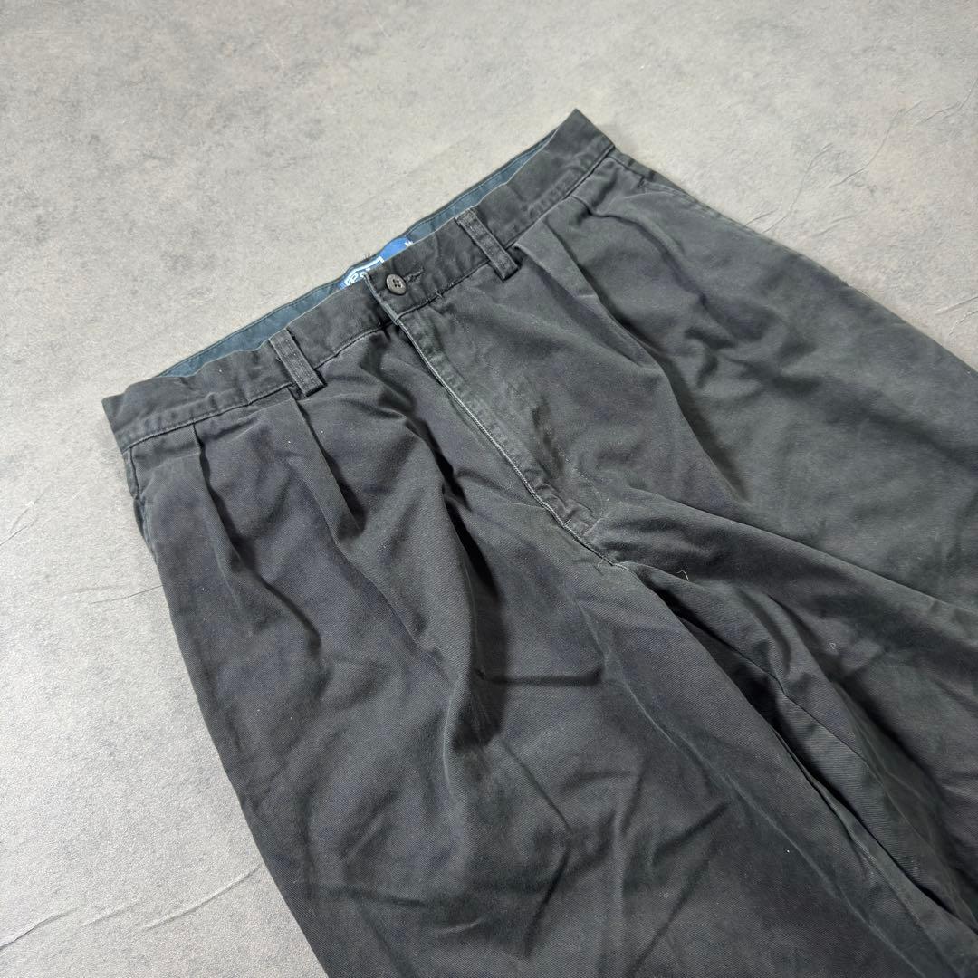 PoloRalphLauren ANDREWブラック ポロチノ W33L32古着