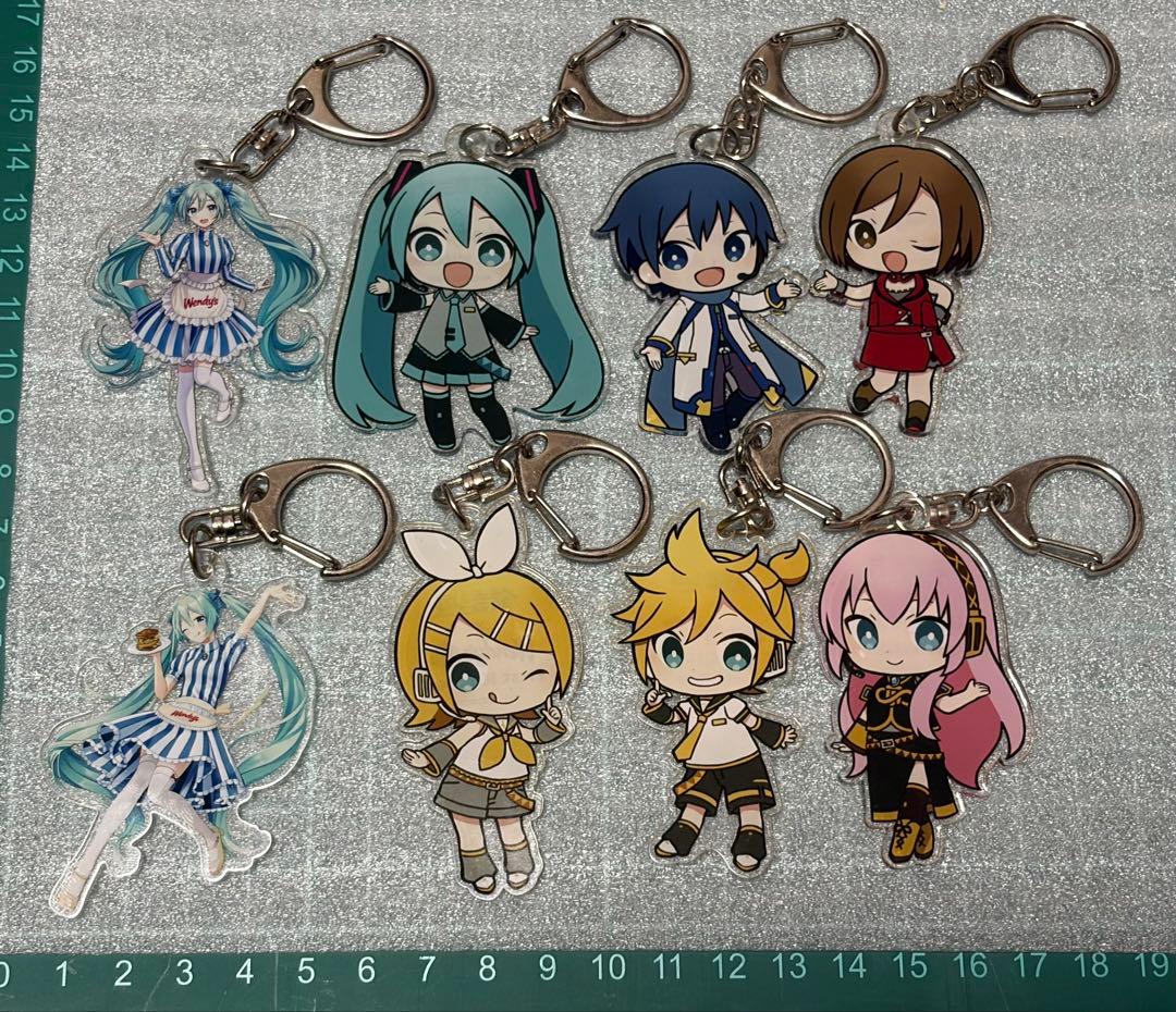 初音ミク×ウェンディーズ ファーストキッチン アクリルキーホルダー 8種セット