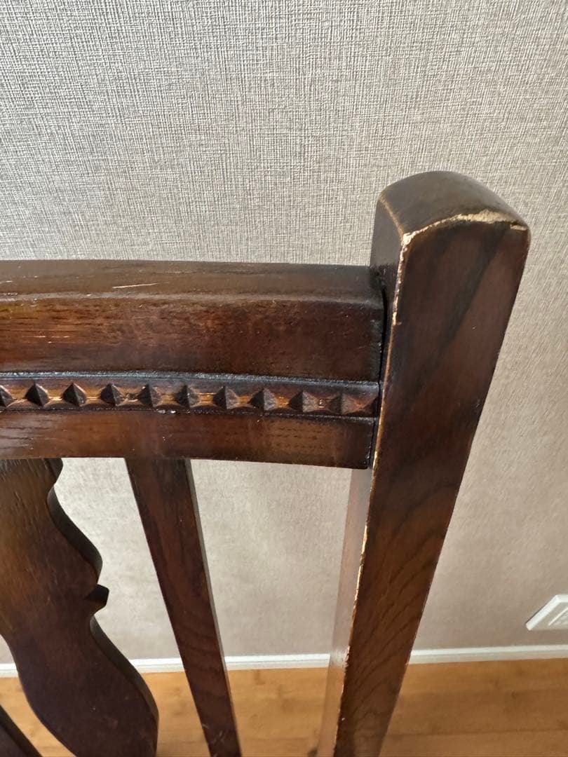 ロイズアンティークス購入　イギリスアンティーク　ダイニングチェア1脚