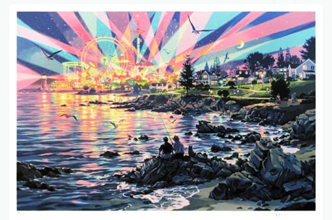 笠倉鉄平 マジックアワー シルクスクリーン　訳あり価格　最終セール