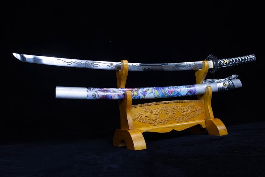 斬龍武士刀-高性能マンガン鋼 日本刀 模造刀 居合刀