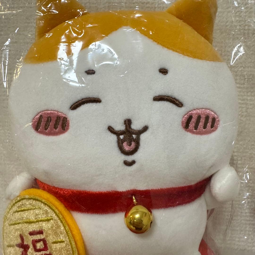 【新品未使用】ハチワレ 招き猫 招福 ぬいぐるみ 2体セット