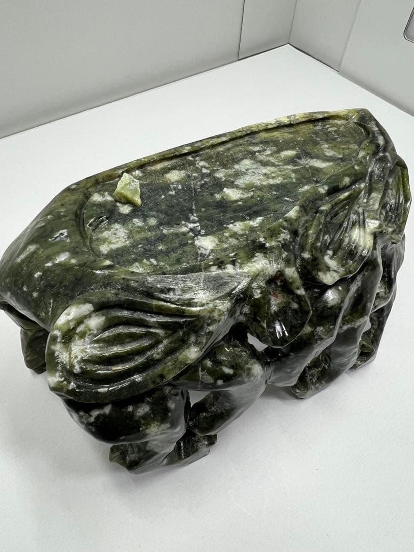 玉雕 翡翠 瓜果 龍 瓢箪彫 彫刻 置物 中国美術 古美術 ひすい ひょうたん