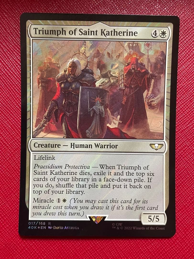 MTG 聖カトリーヌの凱旋　サージfoil 英語