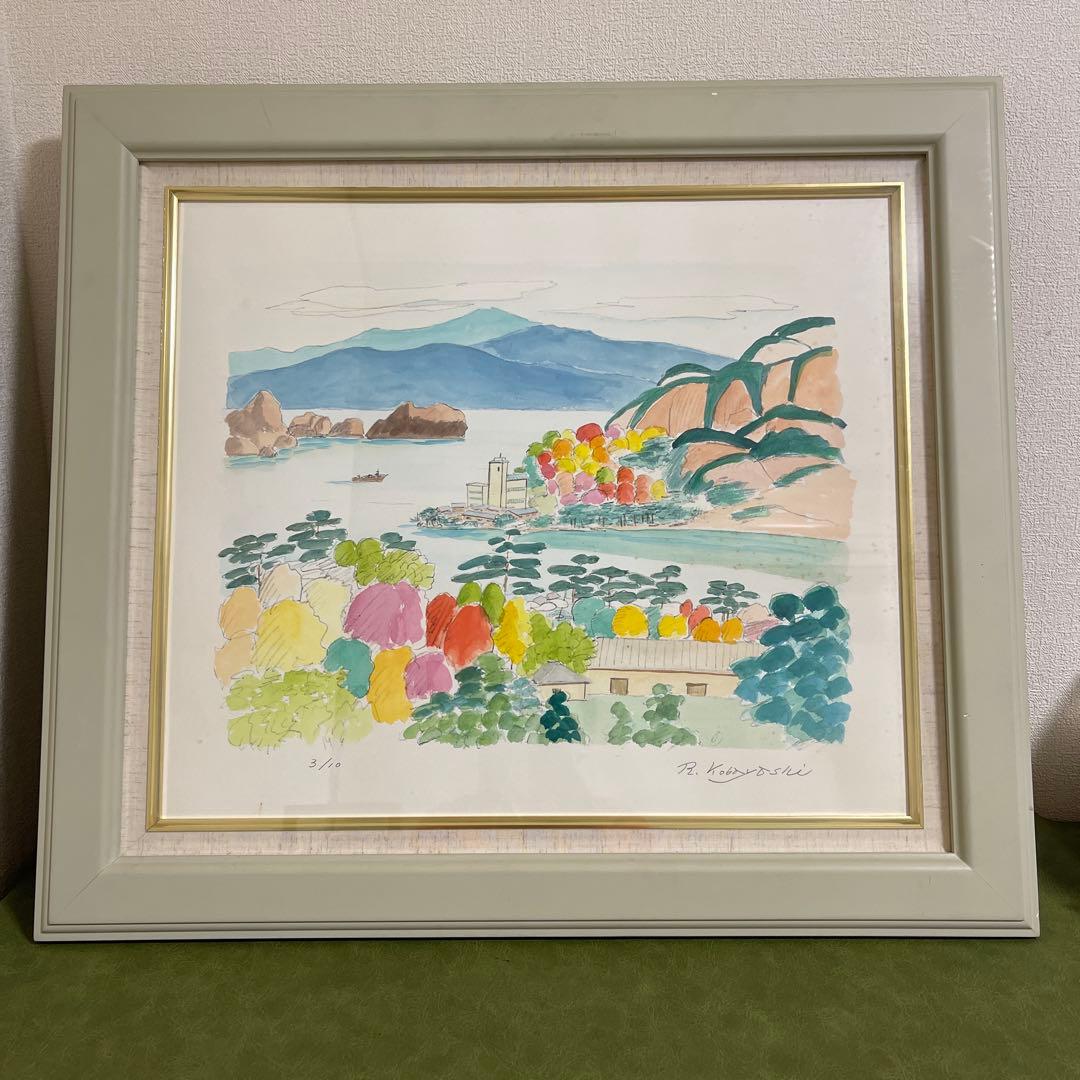 額縁　額　大型　水彩画　油彩　ガラス　木製F10サイズ？