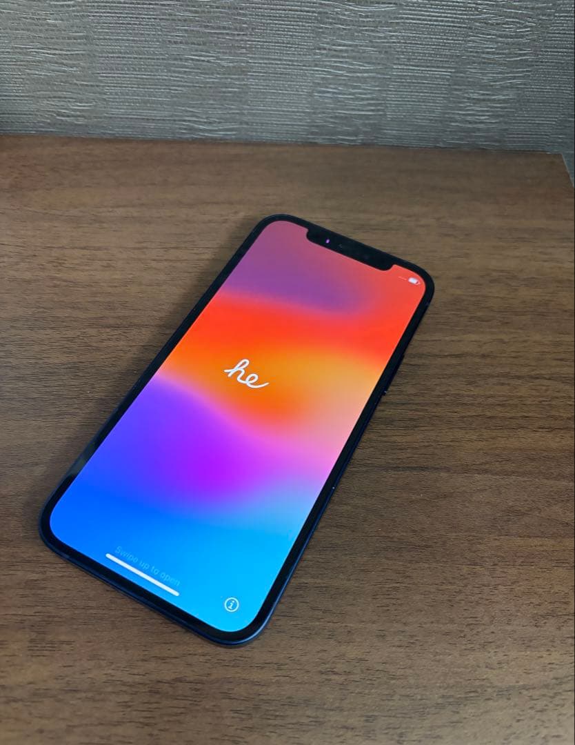 美品　Apple iPhone 12 ブルー 6.1インチ　バッテリー新品