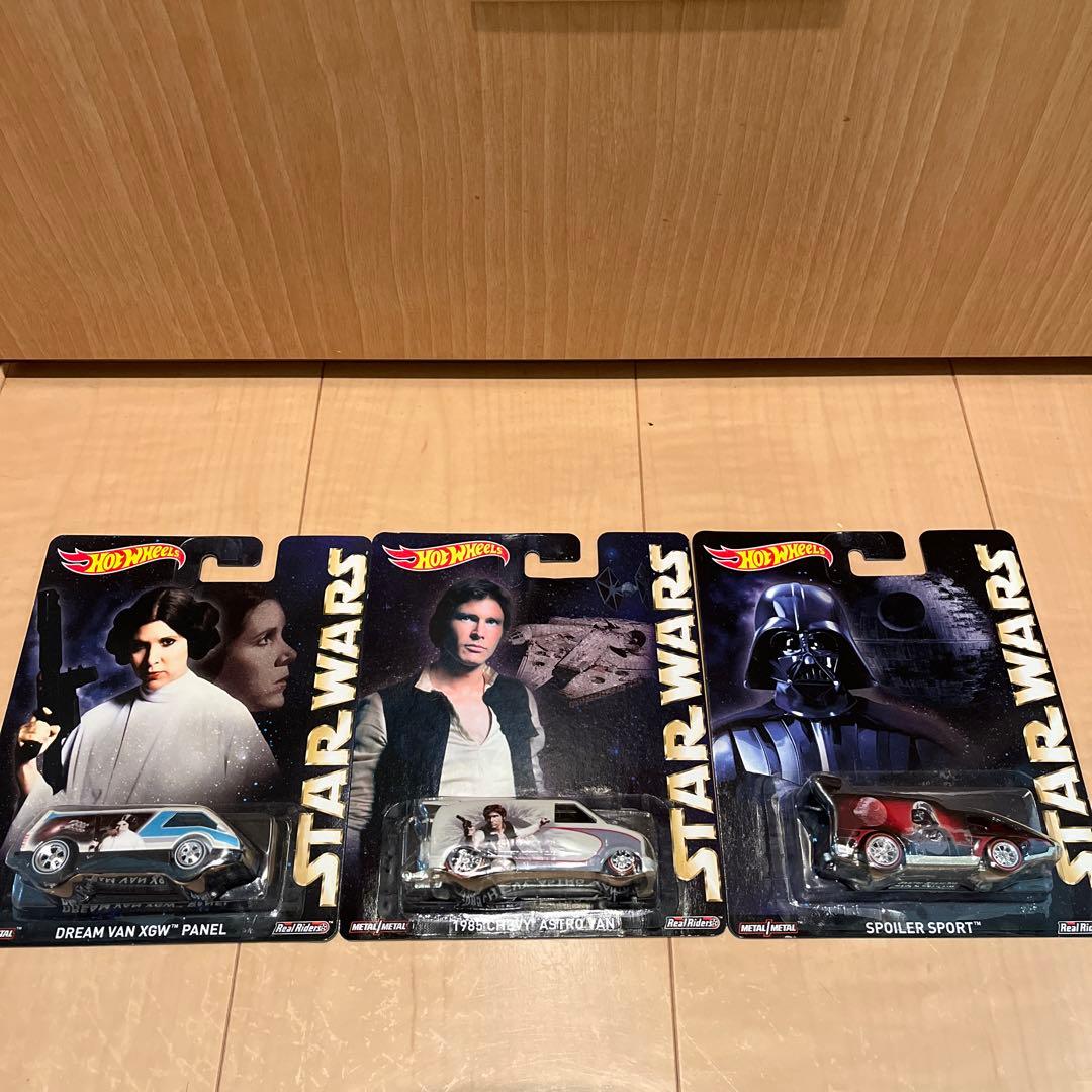 ホットウィール スターウォーズ ハン・ソロ レイア・オーガナ ダース・ベイダー