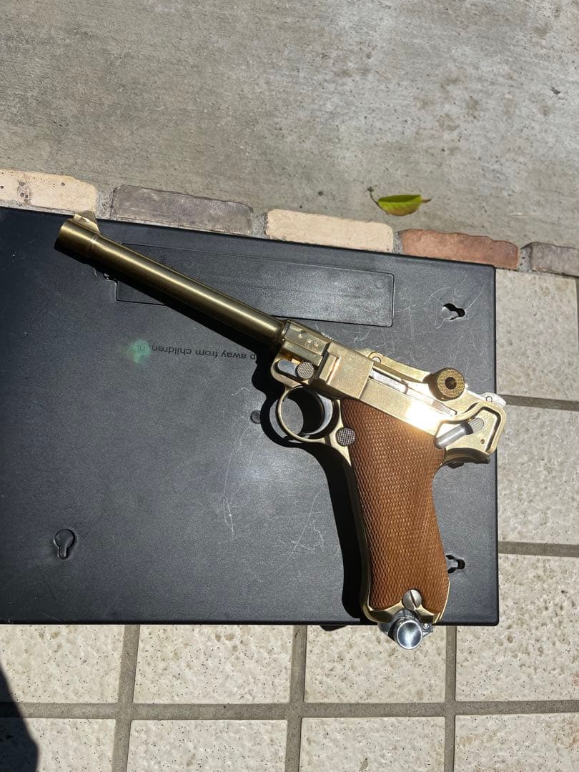 時田しろくま ルガーP08 マルシン　おまけPPK固定ガスGUN