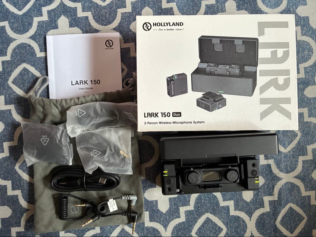 [中古美品]Hollyland Lark150 Duo デュアルワイヤレスマイク