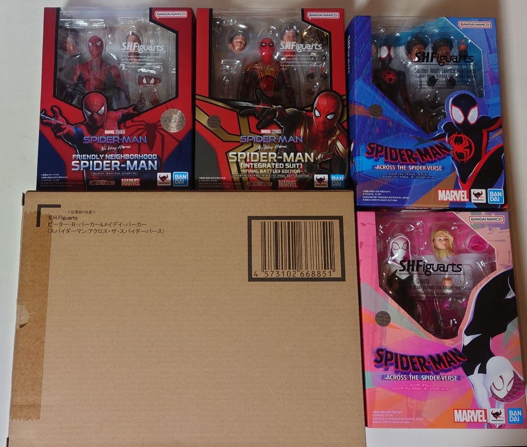 (注意点アリ)S.H.フィギュアーツ ピーター1&2&スパイダーバースセット