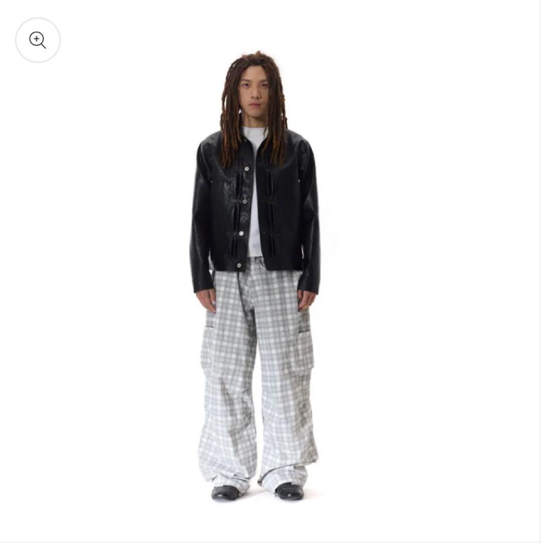 ジャケット・アウター leather jacket black our legacy stussy