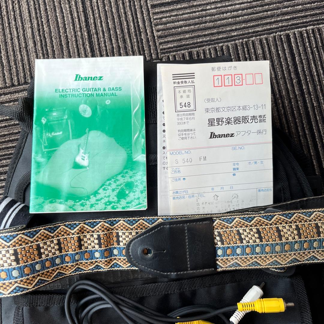 Ibanez Sシリーズ エレキギター S540FM カスタムメイド ブラック