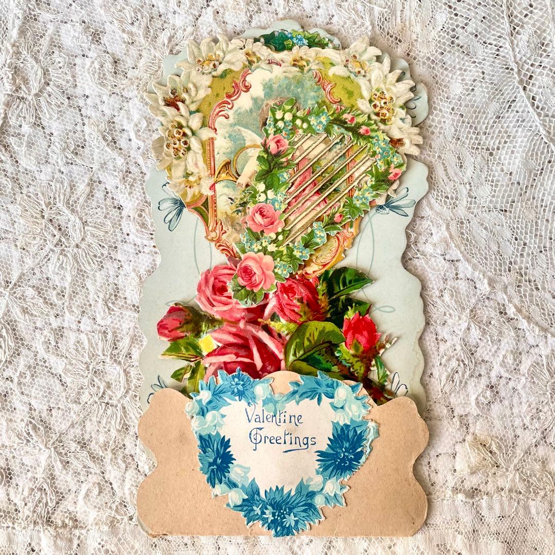 新春アンティーク福袋⑧紙もの9点　クロモス&ボックス&ポップアップカード&便箋