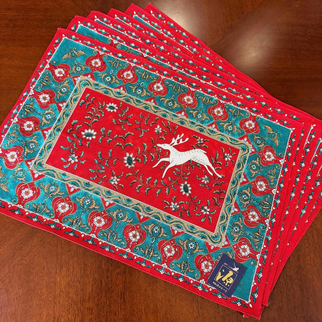 新品未使用 有田焼 源右衛門窯 コースター ティーマット テーブルクロス セット