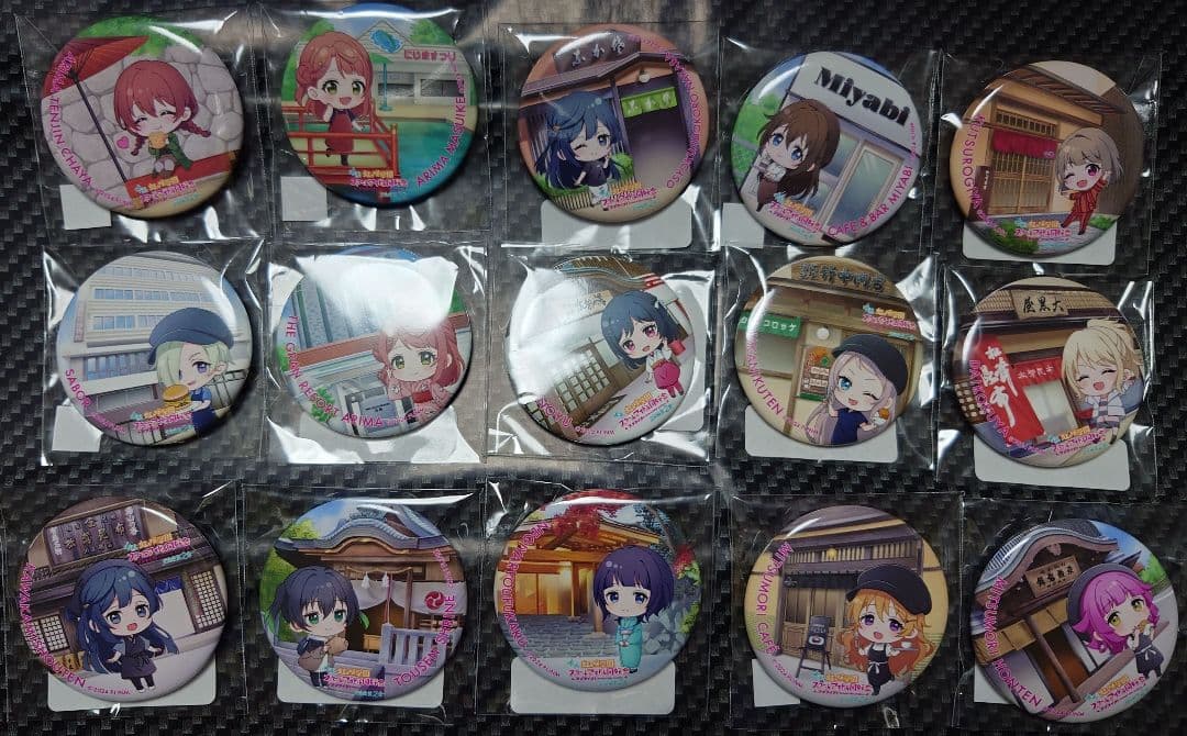 ラブライブ虹ヶ咲×有馬温泉 缶バッジセット