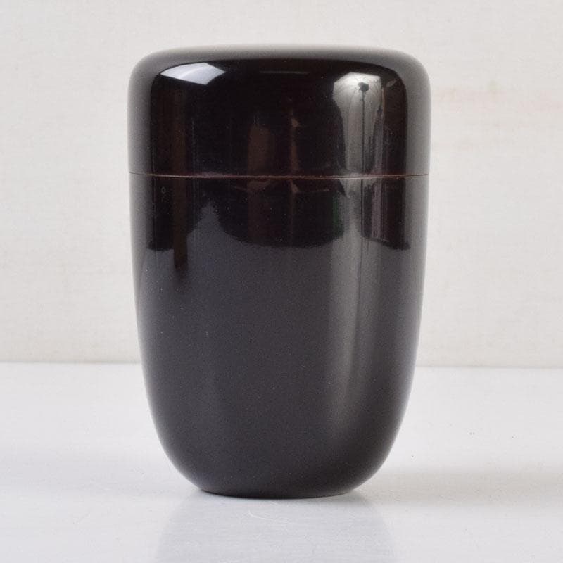 茶道具　黒漆　棗　時代箱付　V　9031