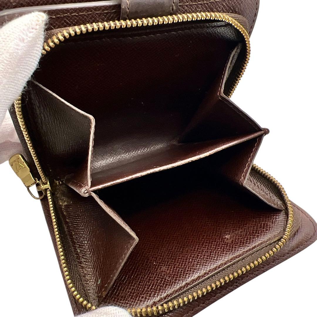 Louis Vuitton ダミエ コンパクトジップ 折り財布 7880