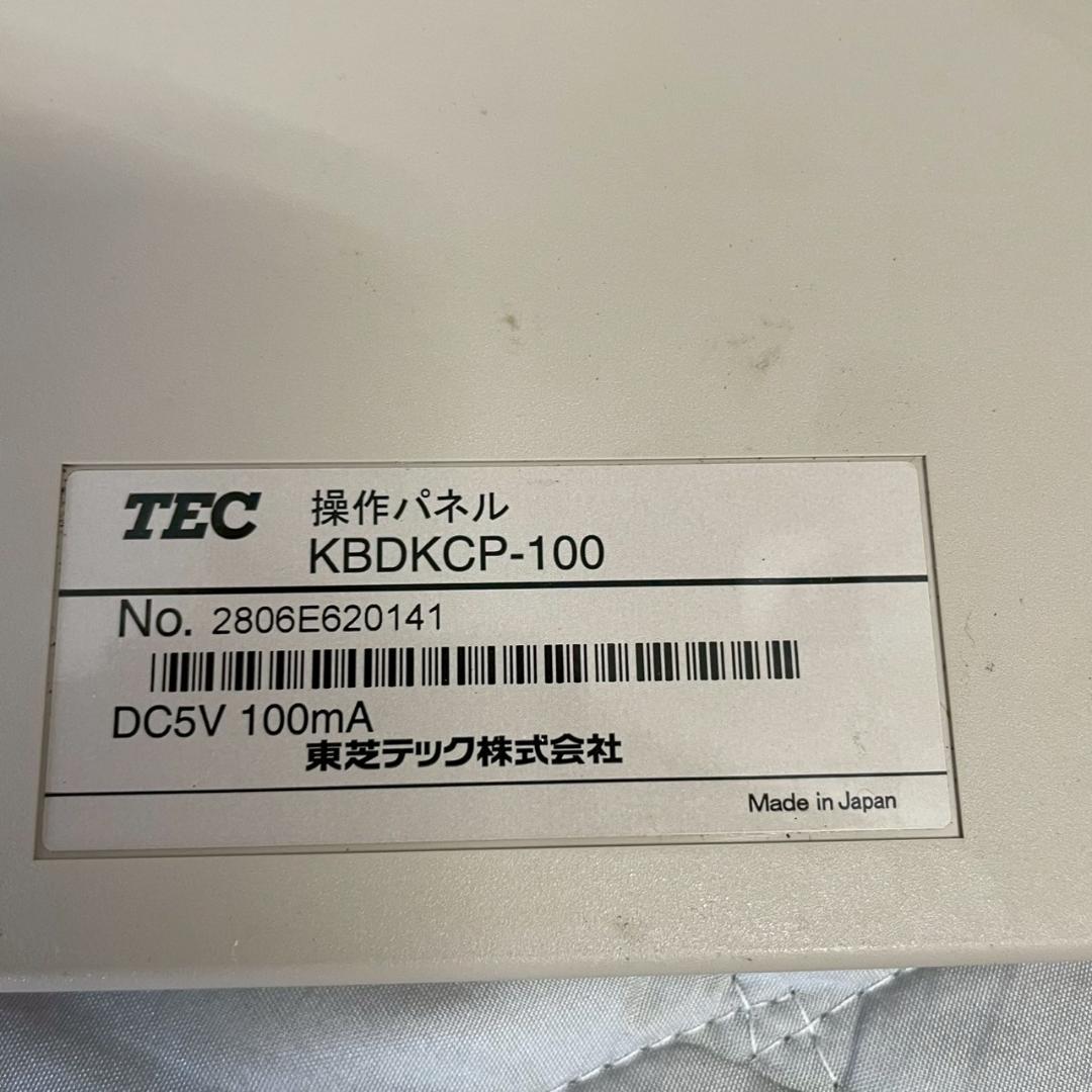 TEC リモートプリンタ 操作パネル KBDKCP-100 など A0497