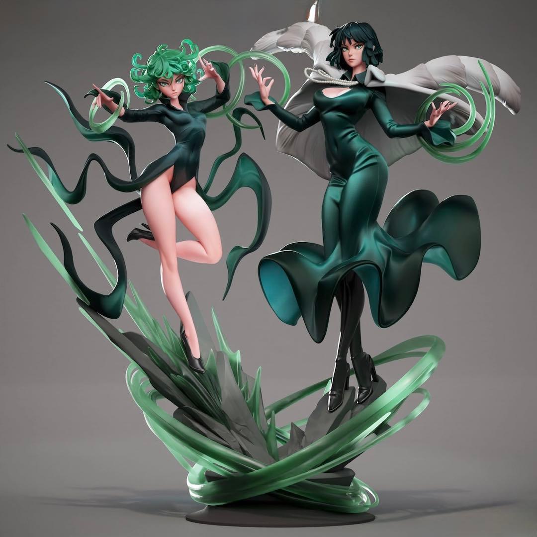 ガレージキット　ワンパンマン　タツマキ　フブキ　ガレキ　美女　1/7
