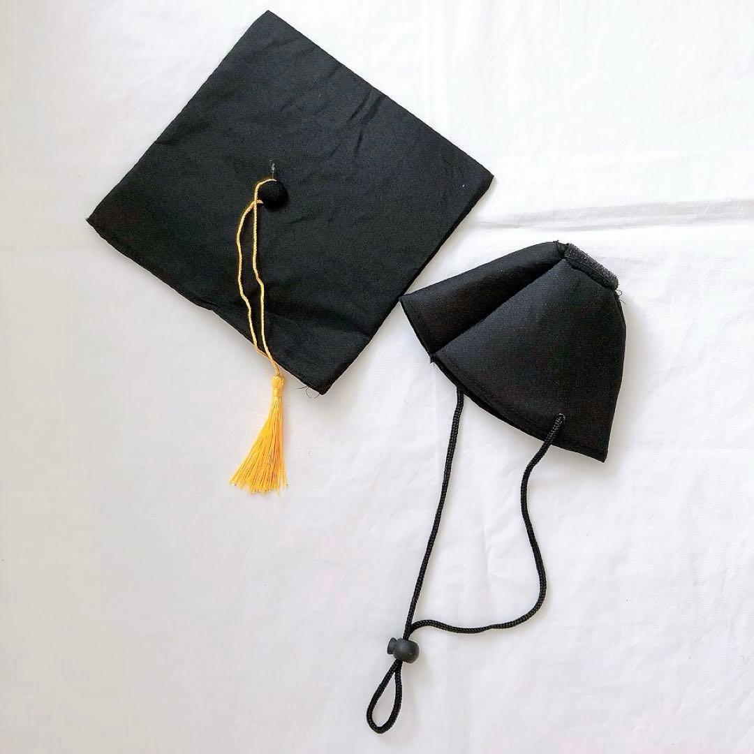 ペット用卒業帽 子犬 猫用 学士帽 タッセル付き 年卒業記念コスチューム
