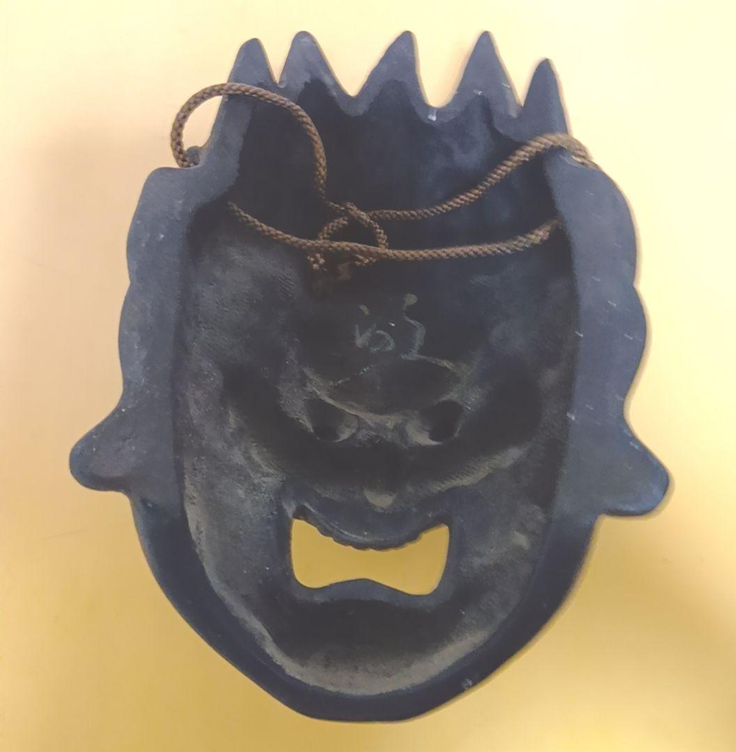 骨董品 伐折羅大将 お面 壁掛け 乾漆 仏教 美術 骨董品 レトロ アンティーク