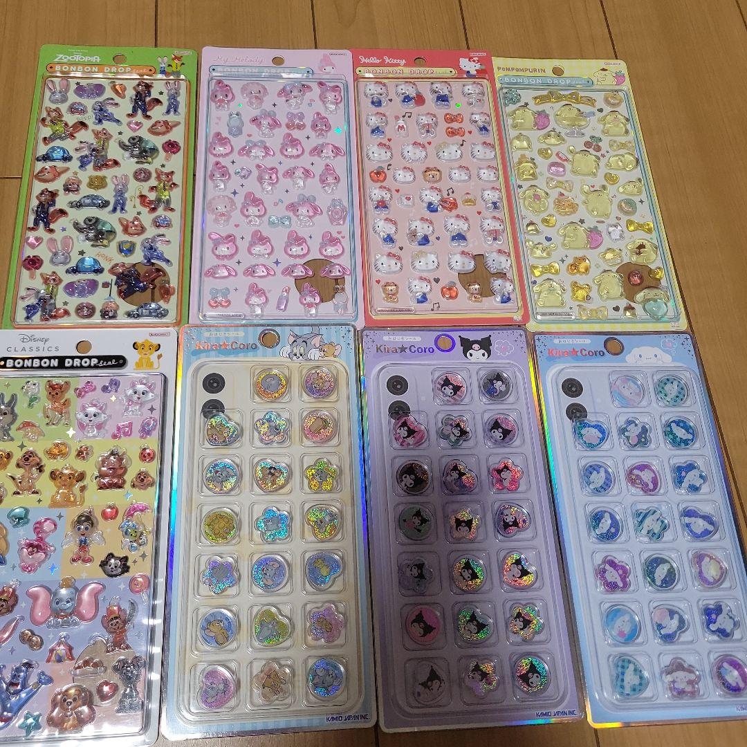 ボンボンドロップ　おはじきシールセット