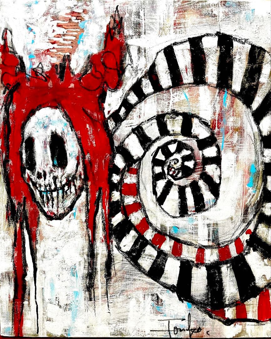 自作画　イラスト　キャンバス　油画　アクリル画