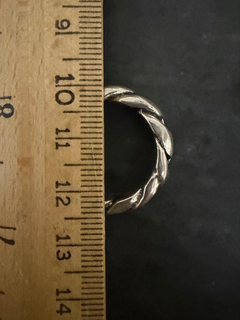 希少　ヴィンテージ　シルバー　925 喜平　チェーン　リング　アンティーク