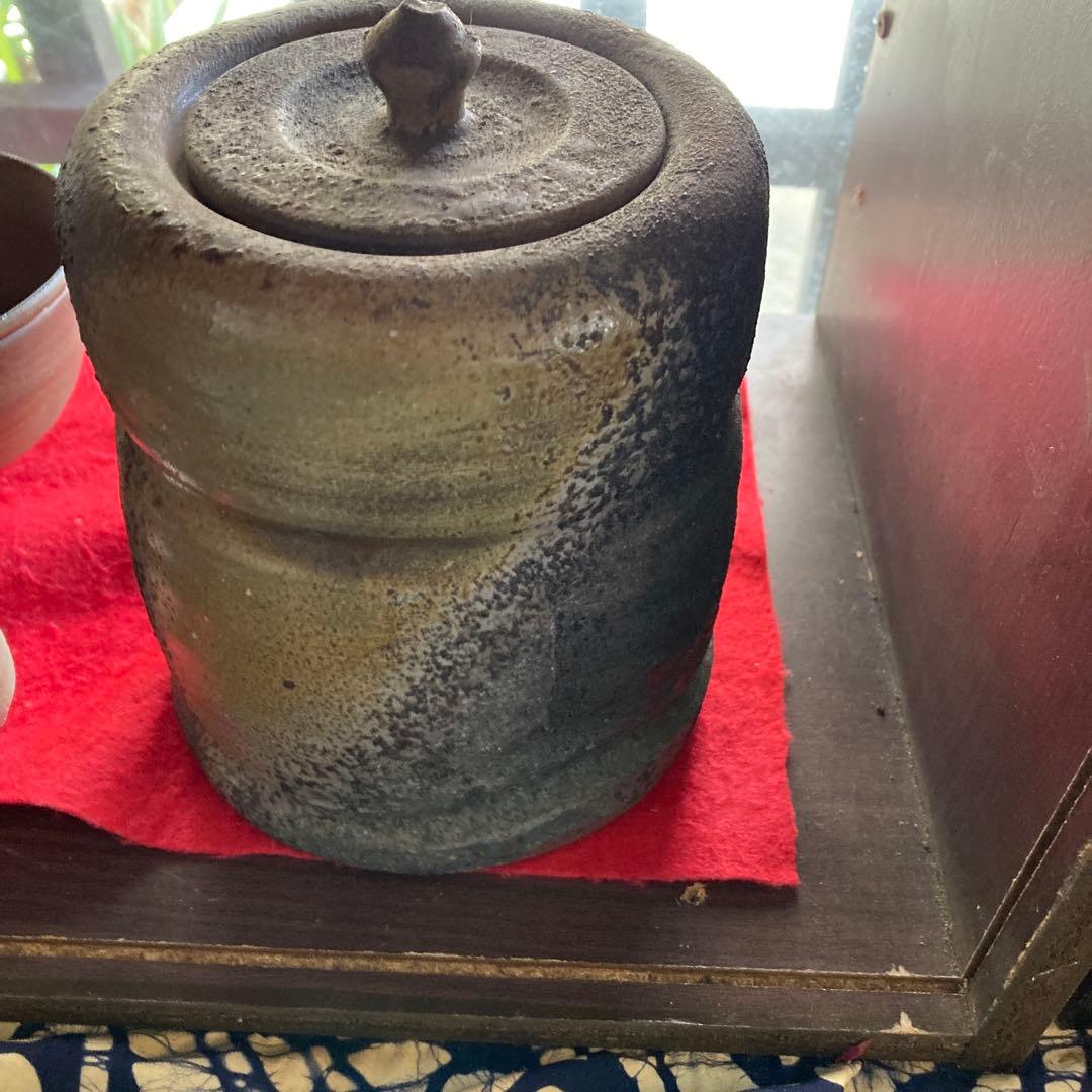 時代備前窯変水差し建水年末年始大売り出しです❣️風格の有る見事な作品です❣️
