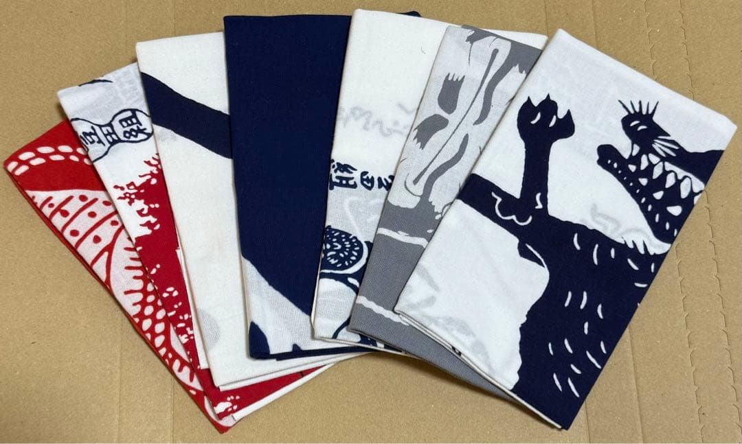 新品未使用　手ぬぐい　7枚まとめ売り　豊田利晃　切腹ピストルズ　紺仁