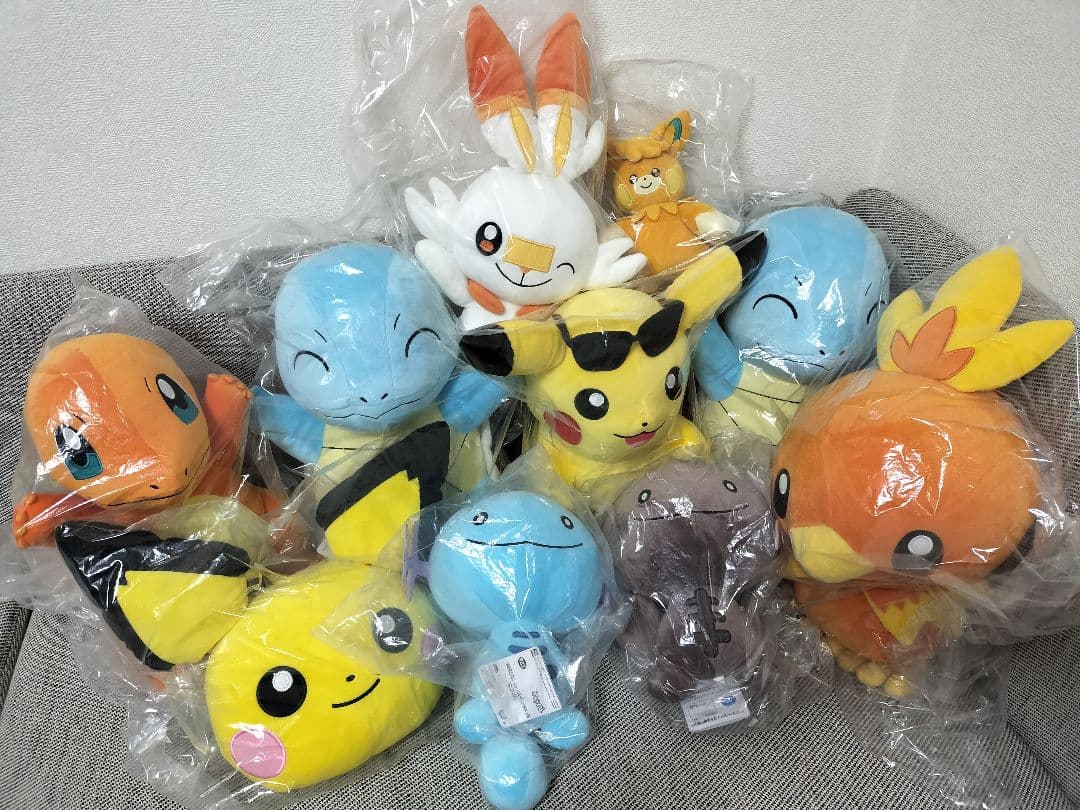 【タグ付き新品未使用】ポケモン ぬいぐるみ １０点セット