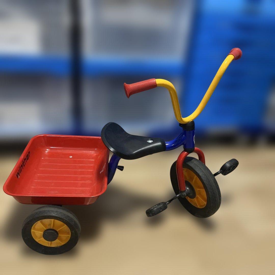 @ Winther 三輪車 カラフルモデル 後部荷台付き