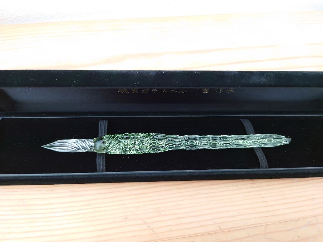 未使用★菅 清風 硬質ガラス製 クリスタルペン★硬質ガラスペン インク付き