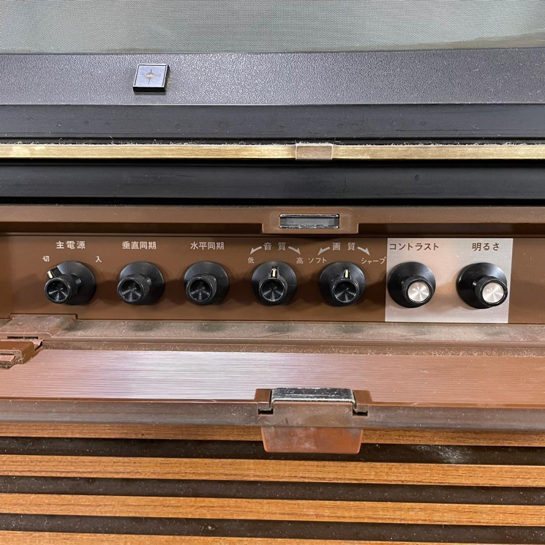 70's ヴィンテージ ナショナル テレビ 昭和レトロ 通電確認済み 当時物
