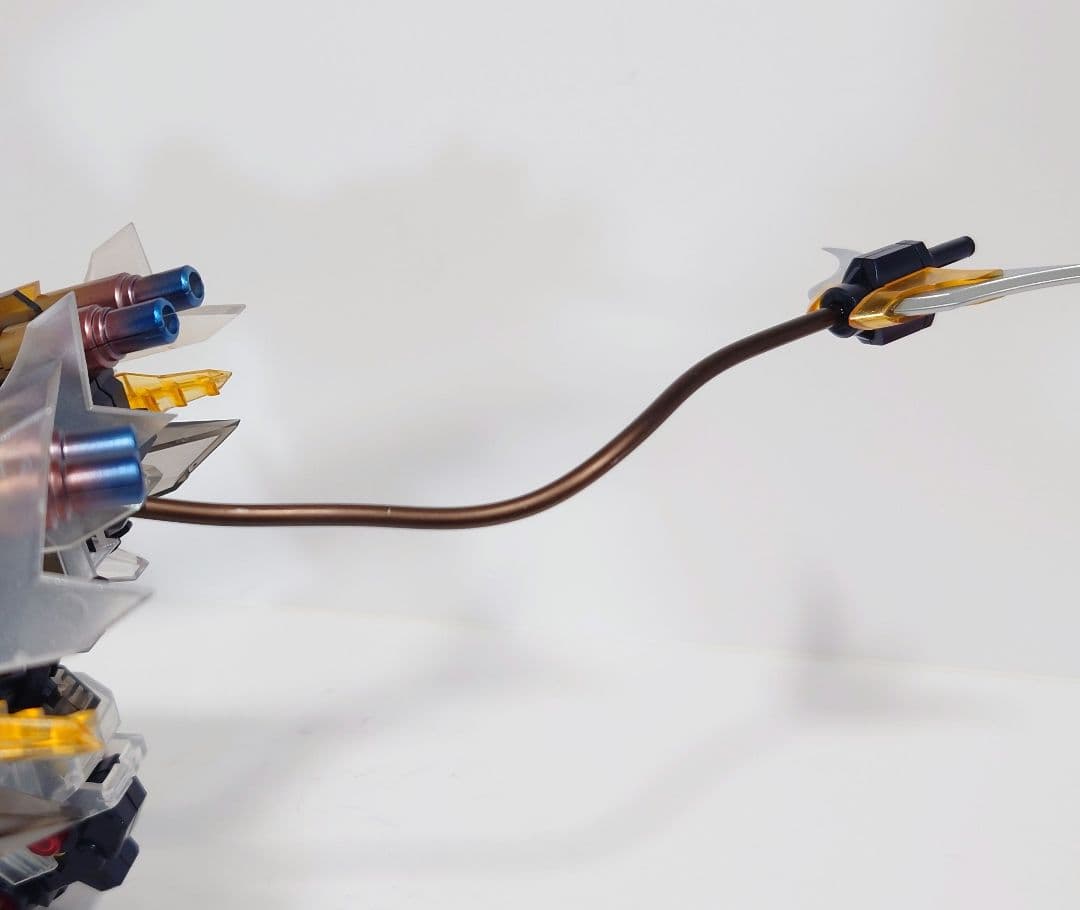 ゾイド　もどき　ムゲンライガー クリアver.電飾付パール塗装　グロス仕上げ
