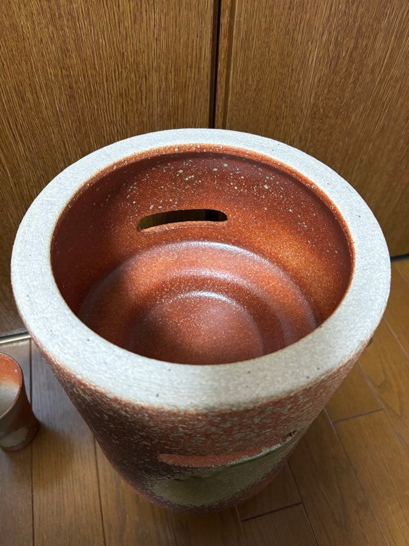 信楽焼　焼酎サーバー　雅　タンブラー付