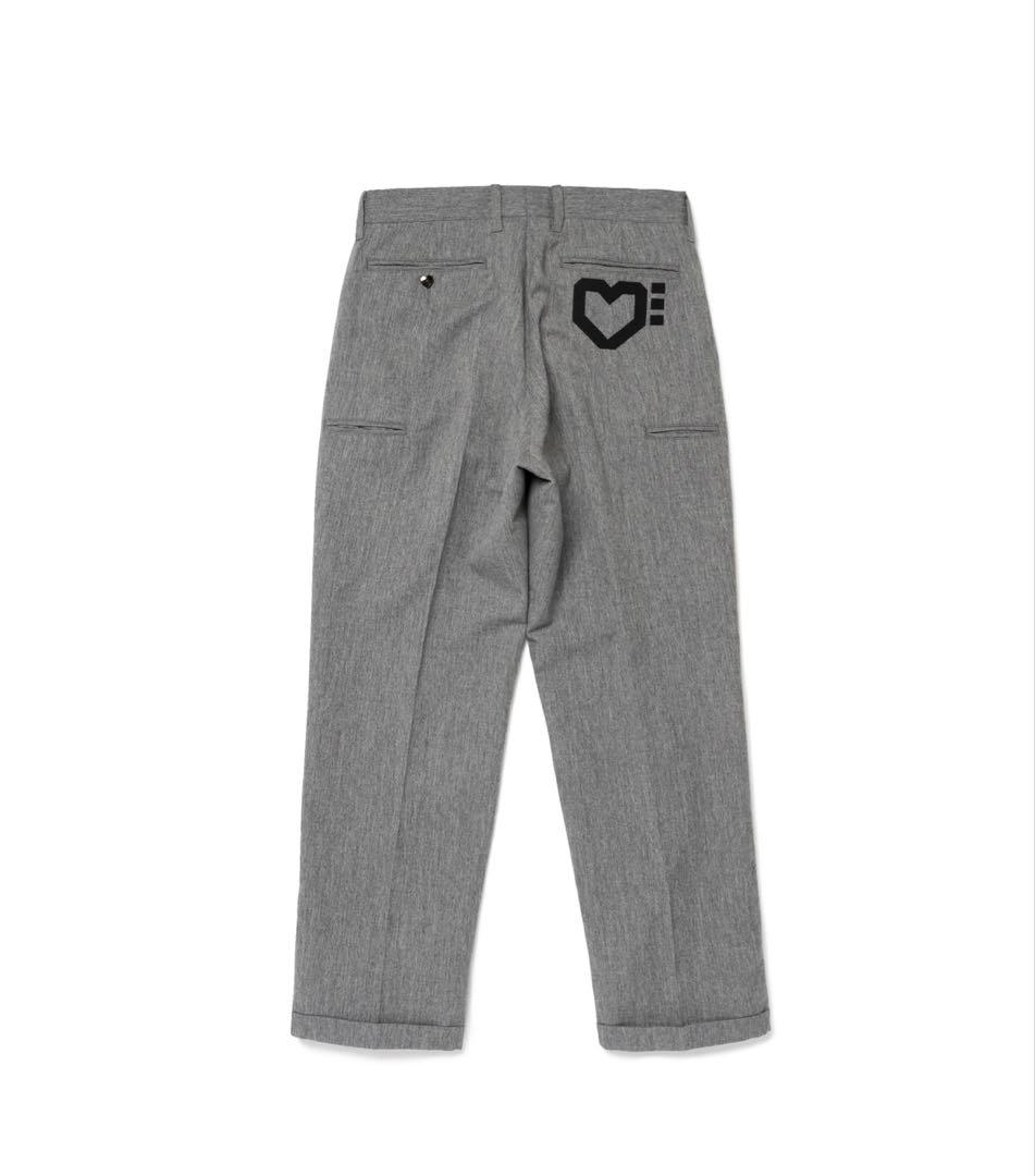 FOS　　human made ウールパンツ　グレー ハートロゴ